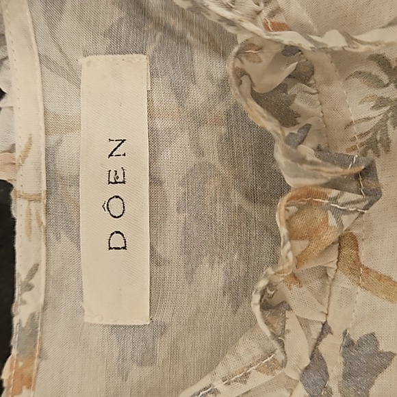 💕DOEN💕 Carnation Dress ~ Salt Summer Floral Print  XS NWOT *Missing Waist Tie" - Picture 14 of 16